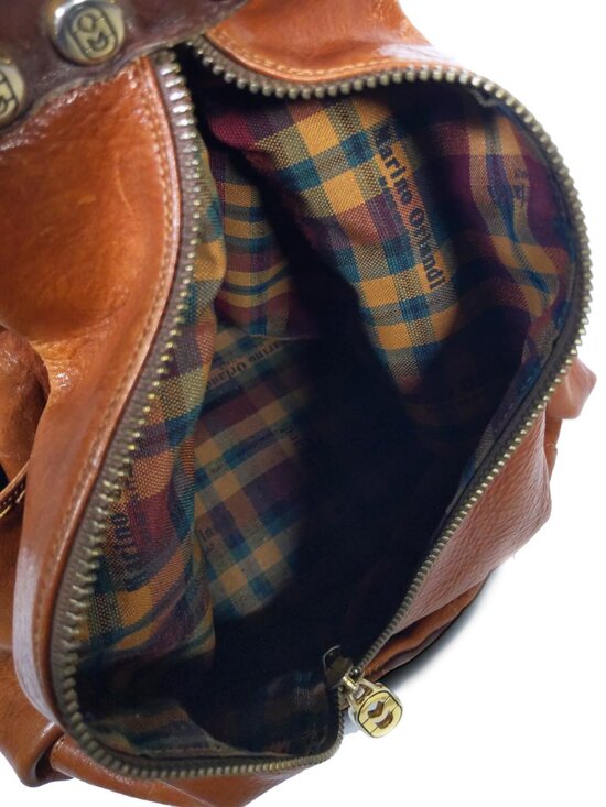 VTG Marino Orlandi Made in Italy Caramel Leather Backpack main image 4